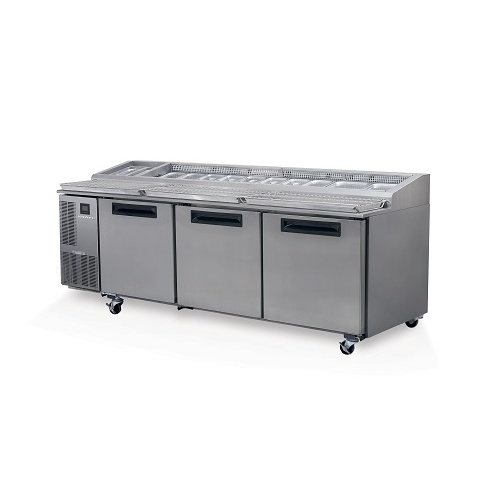 Skope PG800 PIZZA - 3 Solid Door 2/1 Pizza GN Fridge