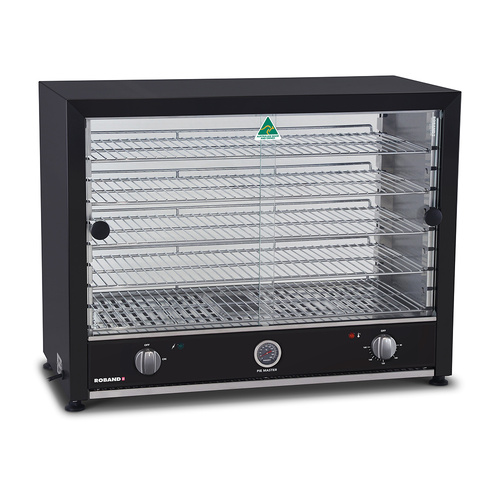 Roband PMB100L Pie Master Pie Warmer with Internal Light - 100 Pies Black