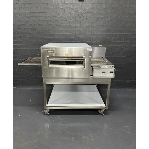 Pre-Owned Lincoln 1164 - Electric 18 Inch Conveyor Pizza Oven on Stand