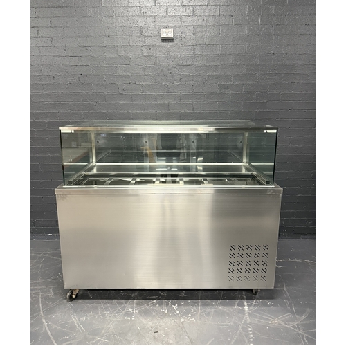 Pre-Owned Ice Blue SBF-1575 - Square Glass Cold Food Display