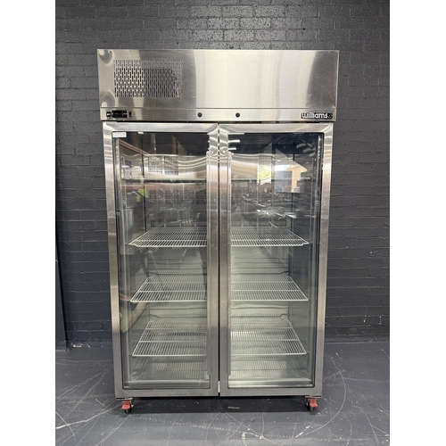 Pre-Owned Williams HP2SGS - 2 Door Upright Glass Display Fridge