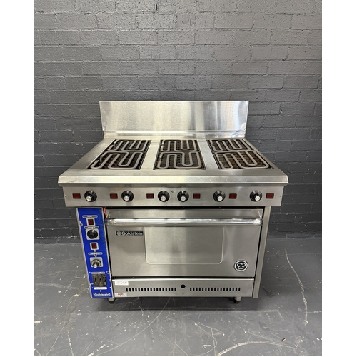 Pre-Owned Goldstein PE-6R--28 - Electric 6 Radiant Plates with Oven