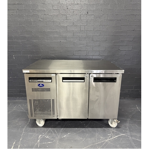 Pre-Owned Sanden SPC-1207A - 2 Door Solid Underbench Fridge
