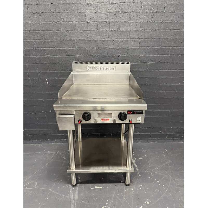 Pre-Owned Goldstein GPGDB24 - 600mm Gas Griddle on Leg Stand