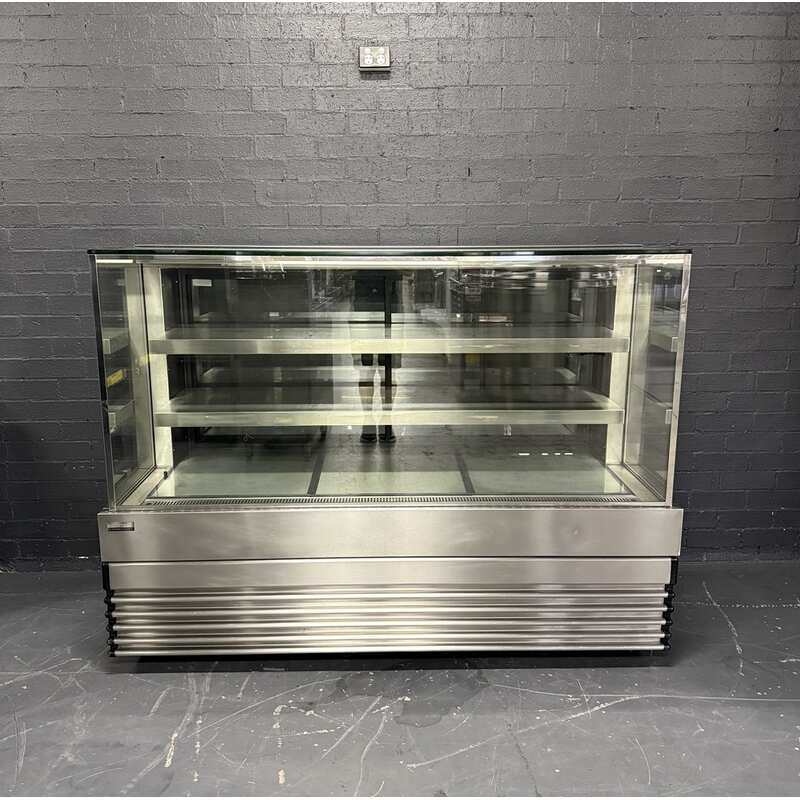 Pre-Owned Koldtech SQRCD.18 - Square Glass Cold Cake Display 1800mm