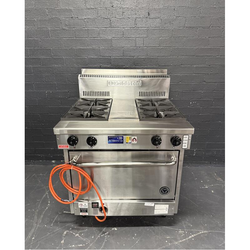 Pre-Owned Goldstein PFC428E - 4 Burner Wide Body Cooktop with Electric Convection Oven