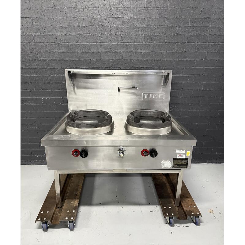 Pre-Owned Time CWS-T2 - 2 Hole Gas Wok with Duckbill Burners