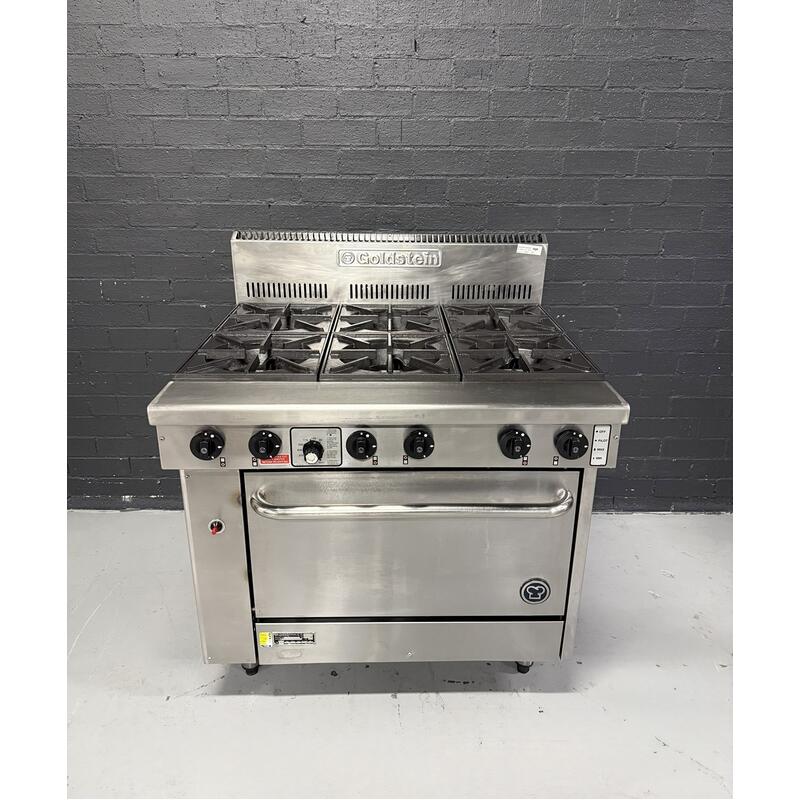 Pre-Owned Goldstein PF628 - 6 Burner Gas Cooktop with Oven
