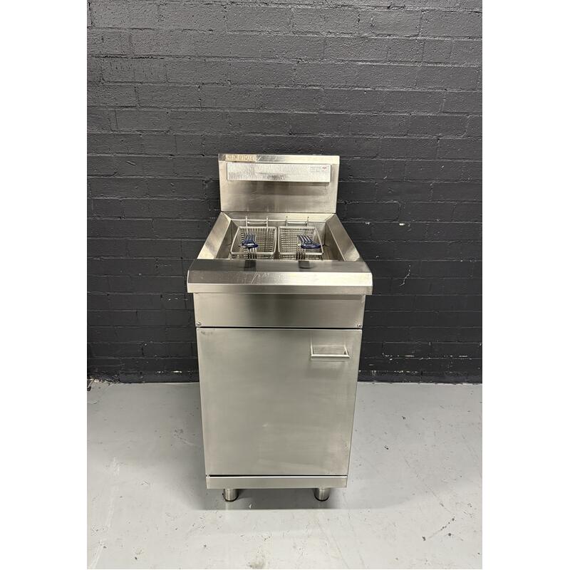 Pre-Owned Luus FV-45 - Single Pan Gas Fryer - Nat Gas