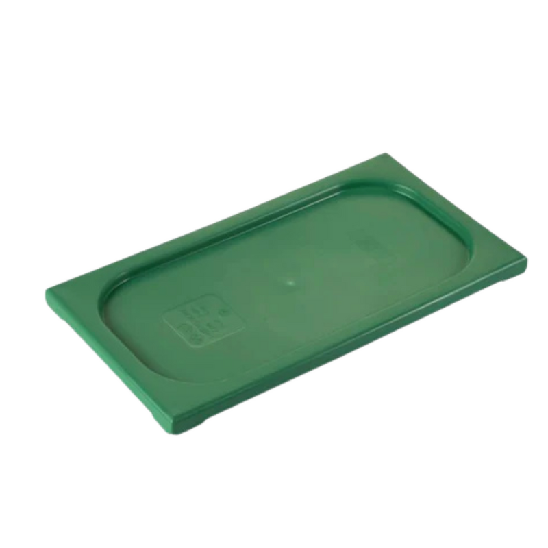 Polypropylene 1/3 Gastronorm Lid Green