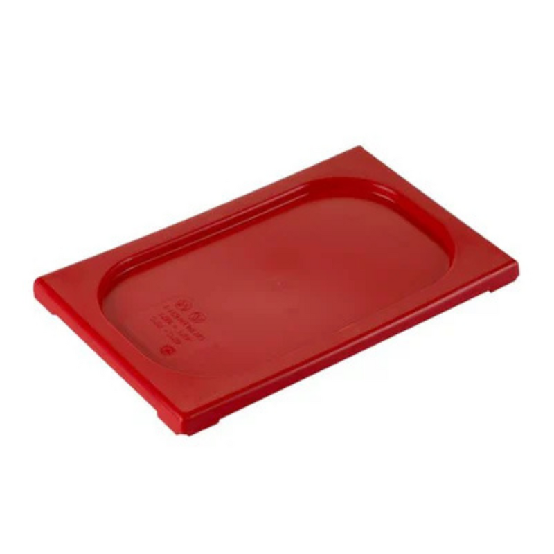 Polypropylene 1/4 Gastronorm Lid Red