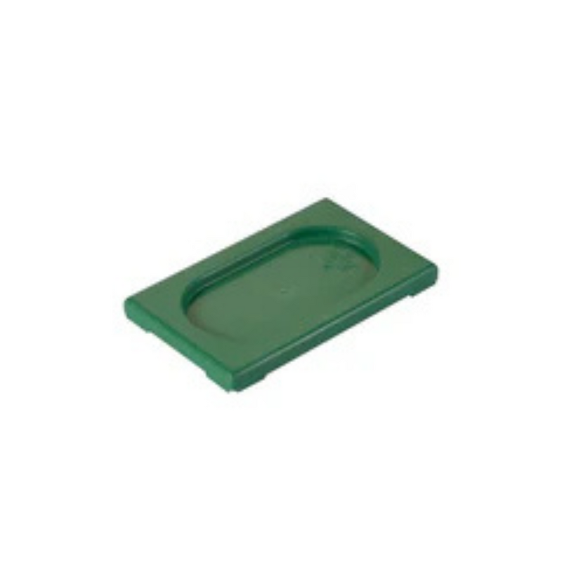 Polypropylene 1/9 Gastronorm Lid Green