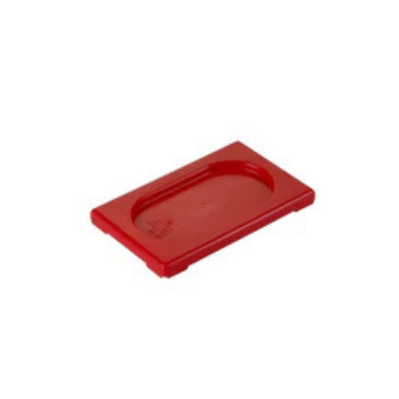 Polypropylene 1/9 Gastronorm Lid Red