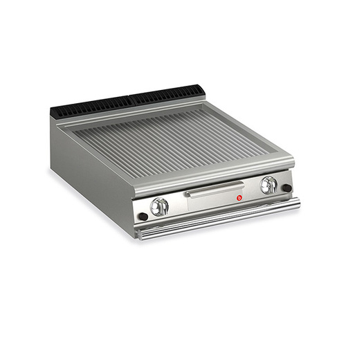Baron Q70FT-G810 - 2 Burner Gas Fry Top With Ribbed Mild Steel Plate