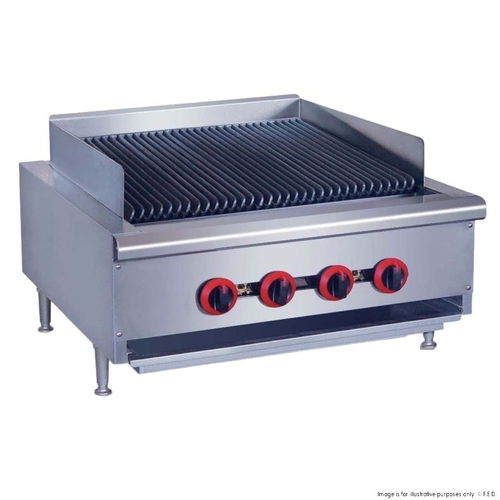 Gasmax QR-24ELPG - Char Grill 4 Burner 610x770x360+100mm LPG
