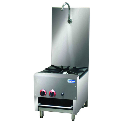 Gasmax RB-1B - Gas Dual Ring Single Burner with Built in Faucet NG