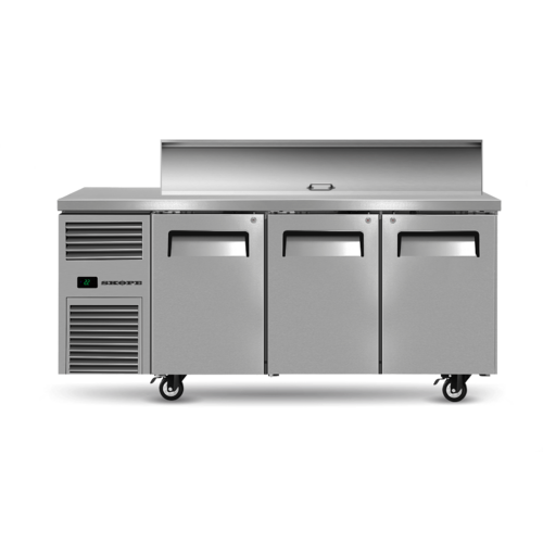 Skope RF7.PPS.3.SD - 3 Solid Door GN Compatible Salad Preparation Fridge