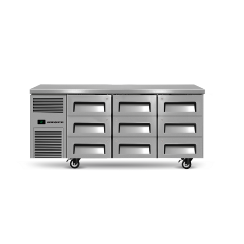 Skope RF7.UBR.3.D9 - 9 Drawers Underbench Fridge