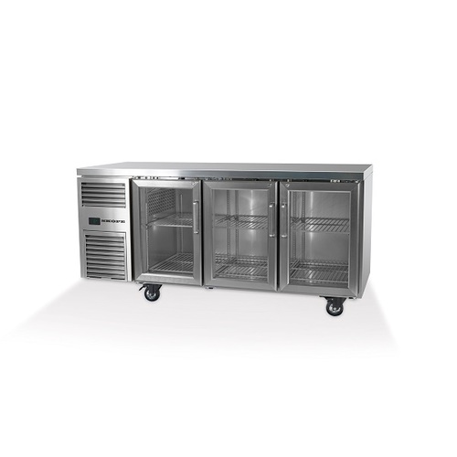 Skope RF7.UBR.3.GD - 3 Glass Door Underbench Fridge