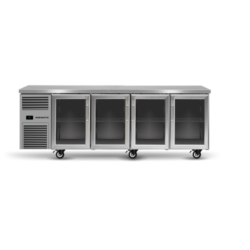Skope RF7.UBR.4.GD - 4 Glass Door Underbench Fridge
