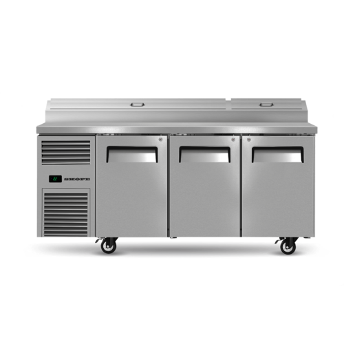 Skope RF8.PPZ.3.SD - 3 Solid Door GN Compatible Pizza Preparation Fridge