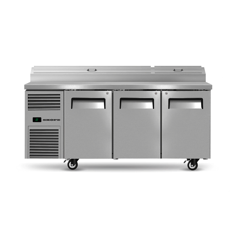 Skope RF8.PPZ.3.SD - 3 Solid Door GN Compatible Pizza Preparation Fridge