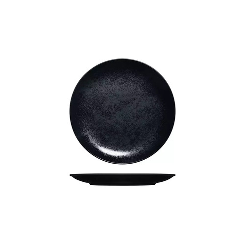 RAK Karbon Round Coupe Plate 180mm - Black(Box of 24)