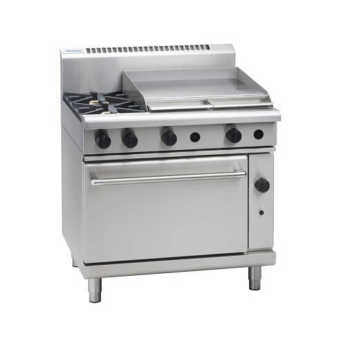 Waldorf RN8616G - 2 Burner Gas Cooktop + 600mm Griddle with Static Oven