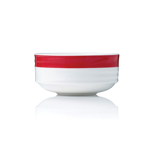 Royal Porcelain Maxadura Resonate  Stackable Bowl Red Band 110x55mm 270ml (Box of 12)