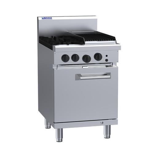 Luus RS-2B3C - 2 Open Buners + 300mm Chargrill with Oven