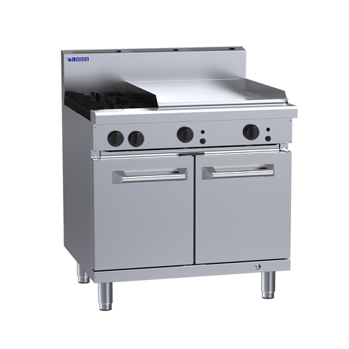Luus RS-2B6P - 2 Open Burners + 600mm Griddle with Oven