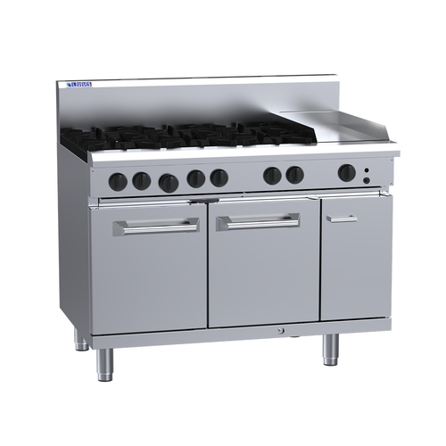 Luus RS-6B3P - 6 Open Burners + 300mm Griddle with Oven