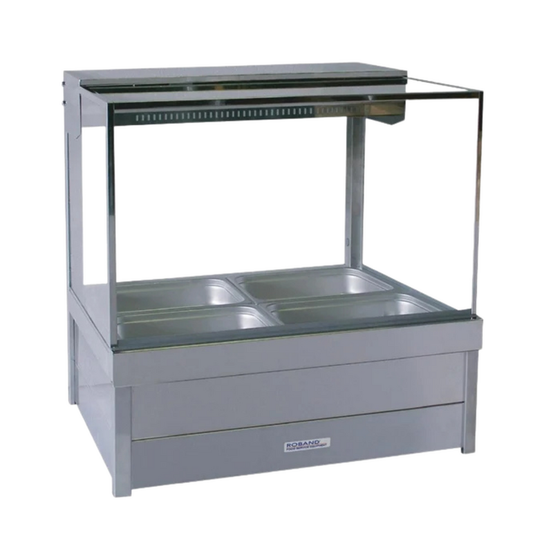 Roband S22 Square Glass Hot Food Display