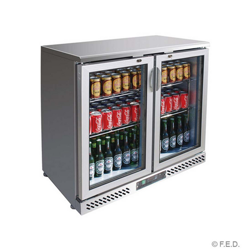 Thermaster SC248SG - Two Door S-S Bar Cooler - 202L