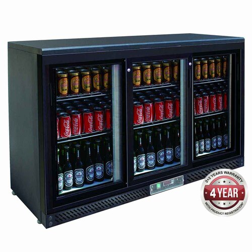 Thermaster SC316SD - Three Sliding Door Bar Cooler 1350 x 535 x 900mm 