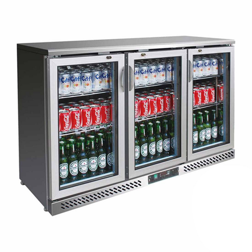 Thermaster SC316SG - Three Door S-S Bar Cooler 1350 x 535 x 900mm 