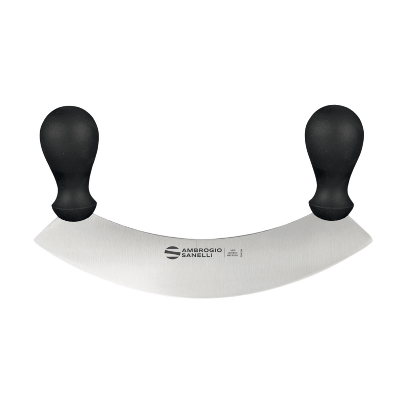 Ambrogio Sanelli Supra Single-Blade Mincing Knife - 250mm Black