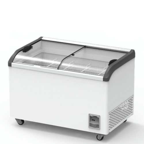 Thermaster SD-406K - Heavy Duty Supermarket Glass Sliding Lid Freezers 406 Litres