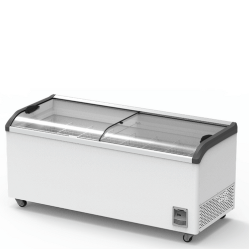Thermaster SD-666K - Heavy Duty Supermarket Glass Sliding Lid Freezers 666 Litres
