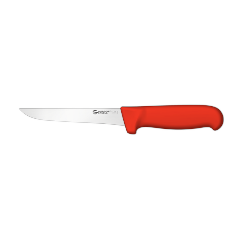 Ambrogio Sanelli Supra Narrow Boning Knife - 160mm Red