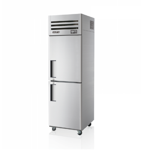 Skipio SFT25-2 - 2 x 1/2 Door Solid Upright Freezer