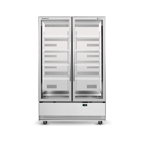 Skope SKB1200N-A - 2 Glass Door Display or Storage Fridge