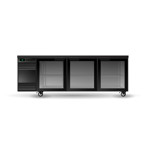 Skope SL.3.GSW - BackBar 3 Glass Swing Door SlimLine Fridge
