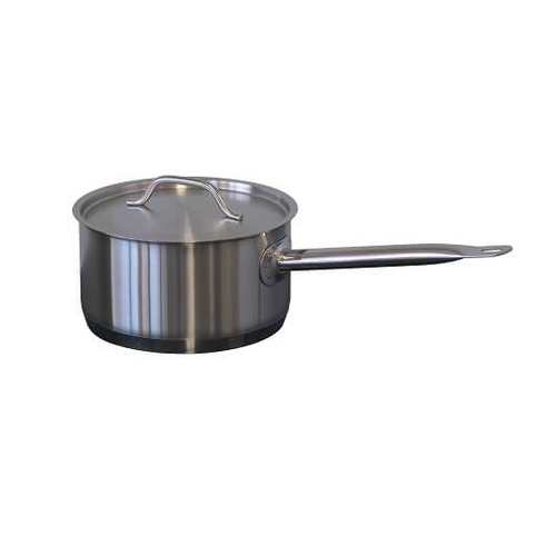 Forje 1 Litre Stainless Steel Low Saucepan with Lid