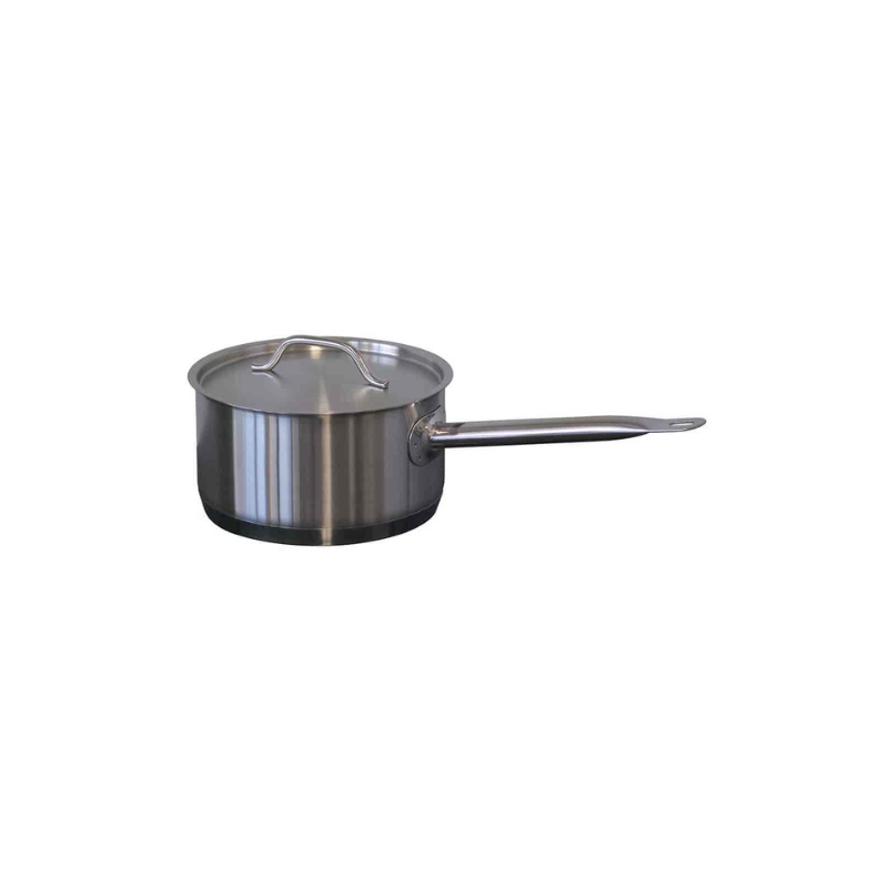 Forje 5 Litre Stainless Steel Low Saucepan with Lid