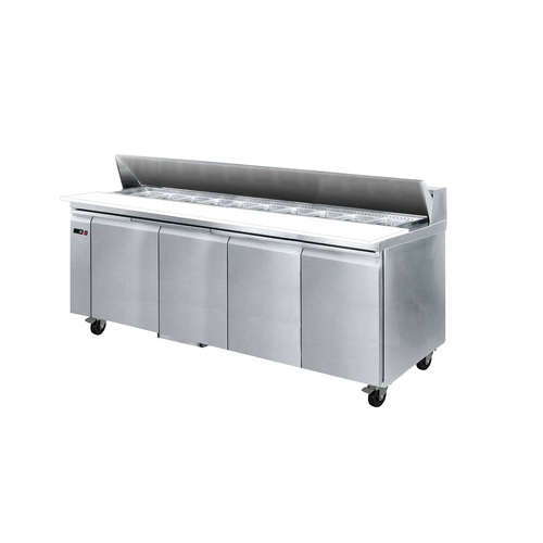 Thermaster SLB240 - Stainless Steel Pizza, Salad and Sandwich Bar - 2400mm 