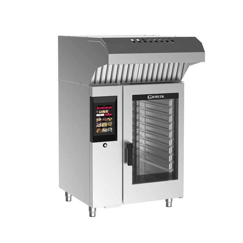 Giorik SNHE061WT.SF.H - H Series - Steambox Electric Combi Oven 6 X 1/1 GN - Filter & Recirculating Ventless Hood
