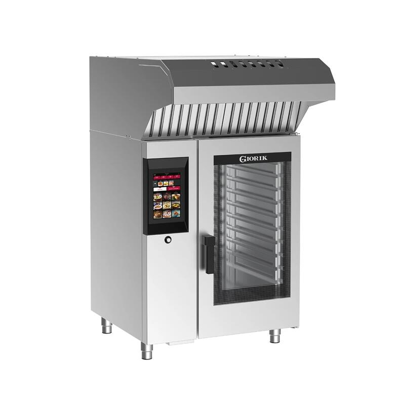 Giorik SNHE101WT.SF.H - H Series - Steambox Electric Combi Oven 10 X 1/1 GN - Filter & Recirculating Ventless Hood