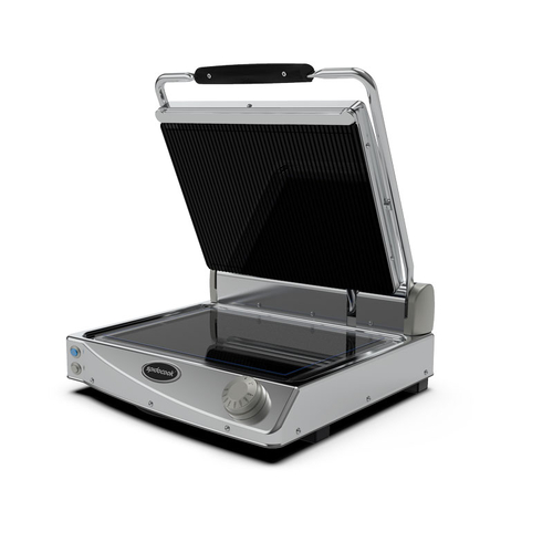 Spidoglass SPE-SP015R SpidoCook Glass Ceramic Contact Grill Wide Body - 10 Amp