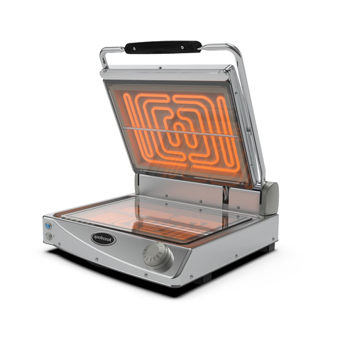 Spidoglass SPE-SP015T SpidoCook Glass Ceramic Contact Grill Wide Body - 10 Amp